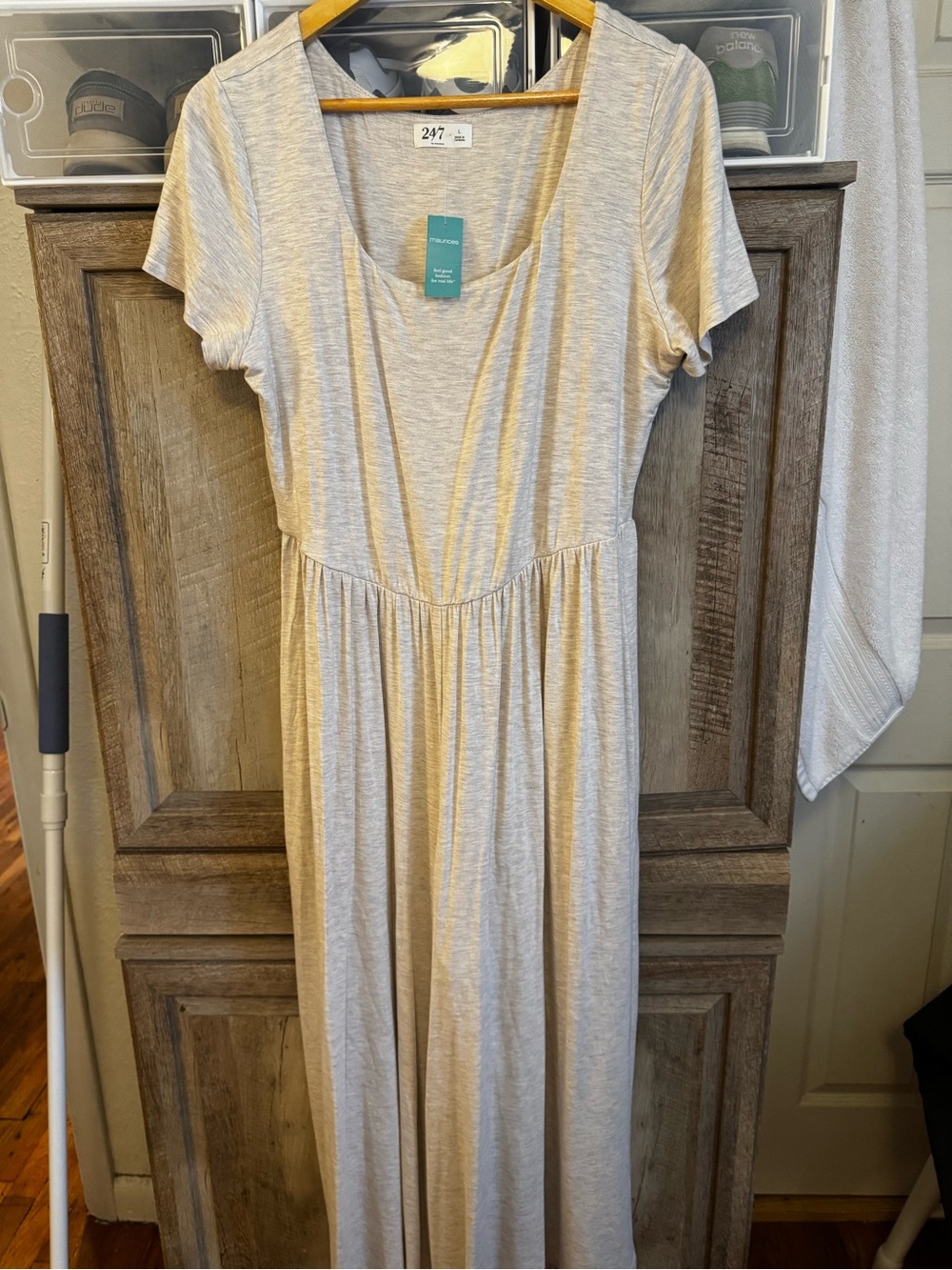 Maurice’s Casual Light Heather Gray Maxi Dress